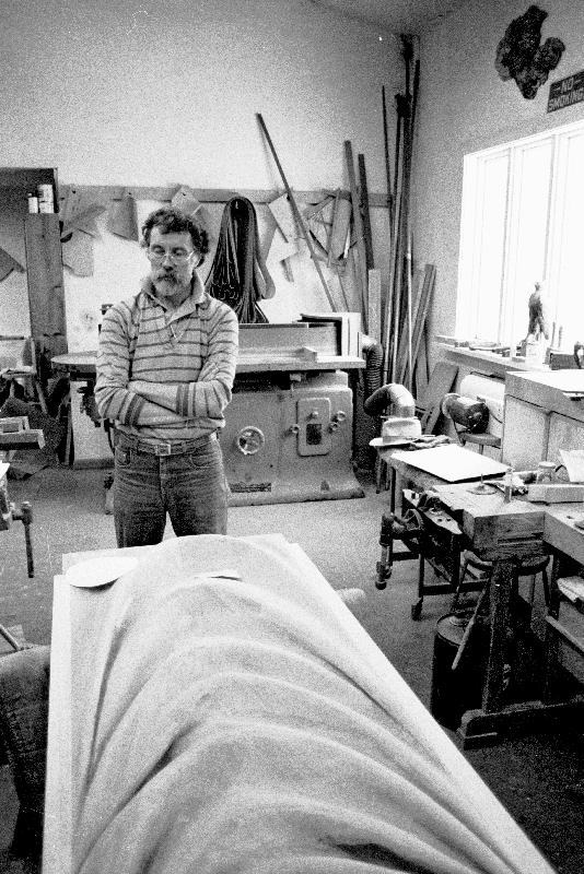 Wendell Castle at his Studio, Scottsville, NY