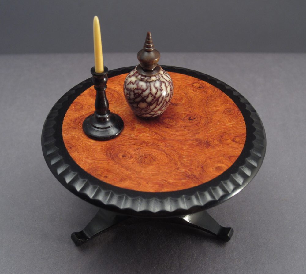 Candle & Vase on Mini Table